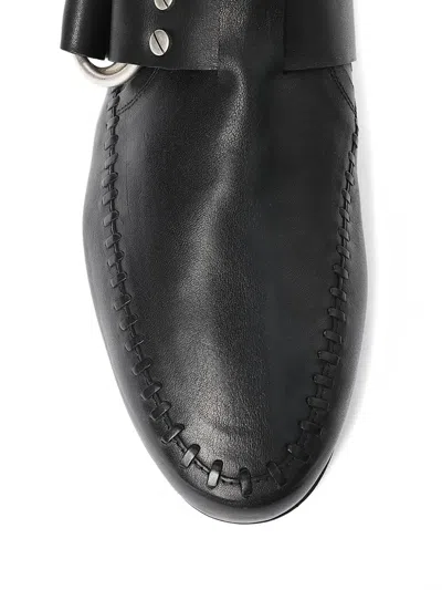 Ann Demeulemeester Ande Soft Shade Rounded Toe Mules In Black