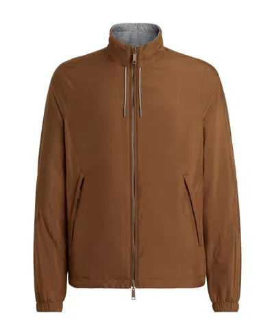 Zegna Brown Cashmere Shirt-jacket