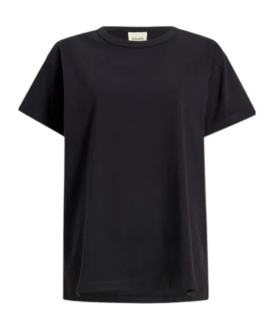 Khaite Mae Short-sleeved T-shirt In Black
