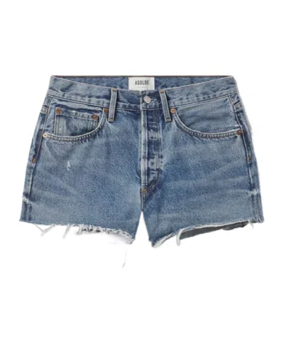 Agolde Parker Shorts In Blue