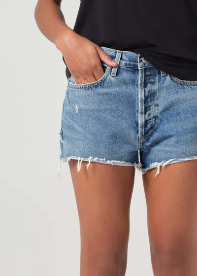 Agolde Parker Shorts In Blue