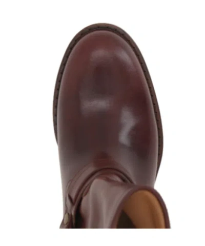 Isabel Marant Brown Boots With Slouched Shaft And Decorative Straps In Gray