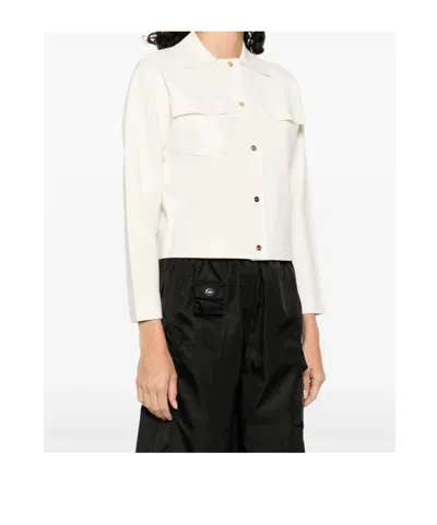 Max Mara Sweaters White In White