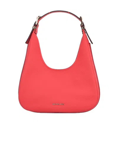 Michael Kors Logo Patch Shoulder Bag In Orange