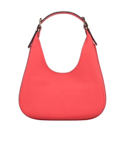 Michael Kors Logo Patch Shoulder Bag In Orange