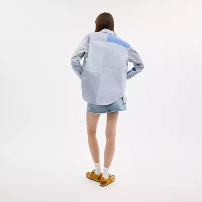 Coach Patchwork Striped Shirt