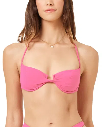 L*space Lspace Toni Twist Underwire Bikini Top In Pink