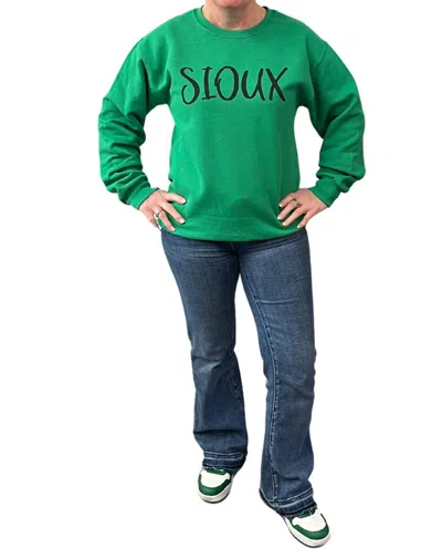 Quotable Life Sioux Sweatshirt In Green