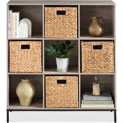 Best Choice Products Elevated 9-cube Storage Organizer, 11in Shelf, Bookcase, Display Shelf, W/ Metal Legs