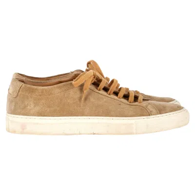 Common Projects Original Achilles Sneakers In Beige Suede
