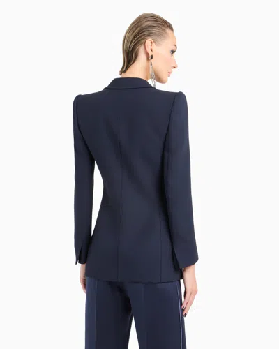 Giorgio Armani Long Single-breasted Silk Jacket