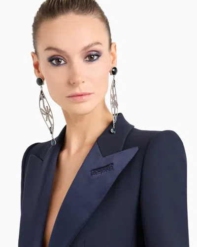 Giorgio Armani Long Single-breasted Silk Jacket