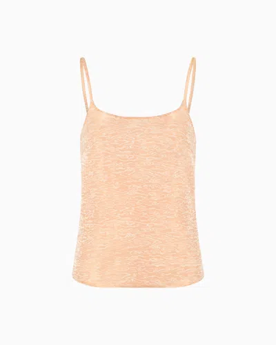 Giorgio Armani Silk, Viscose And Lurex Jacquard Top