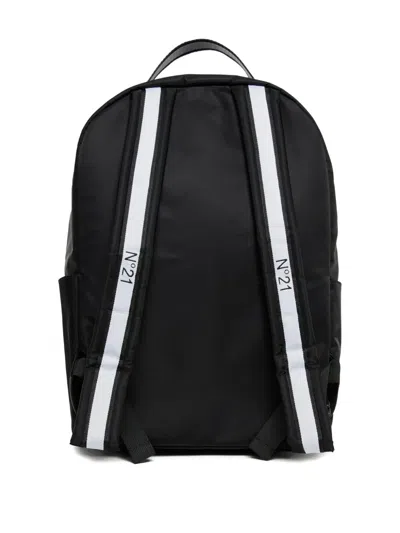 N°21 Logo-motif Backpack In Black