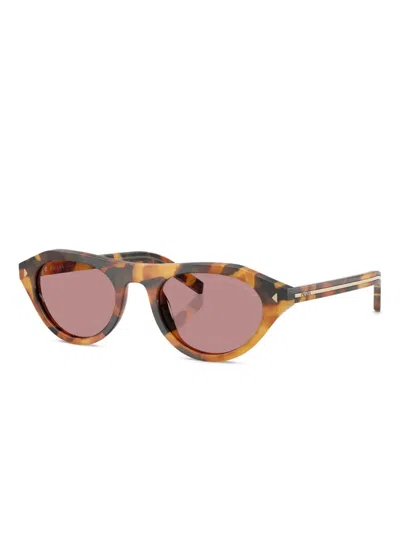 Prada 52mm Polarized Irregular Sunglasses