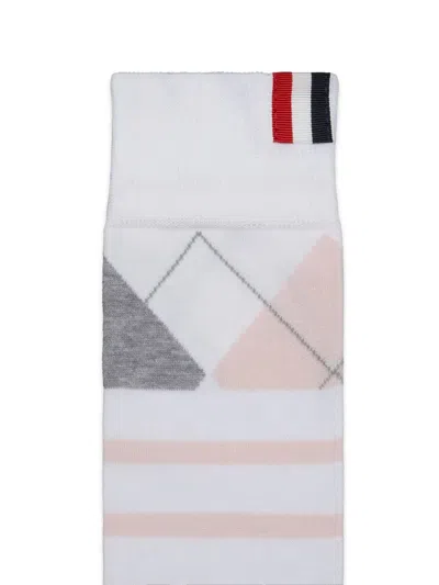 Thom Browne Argyle Intarsia-knit Socks