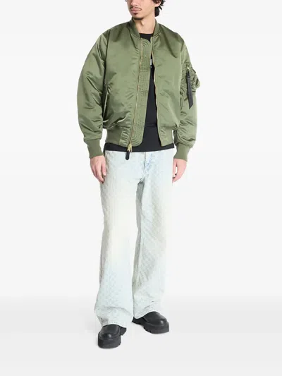 Alpha Industries Men S Ma-1 Tt Two Tone Bomber Jacket Sage In Green