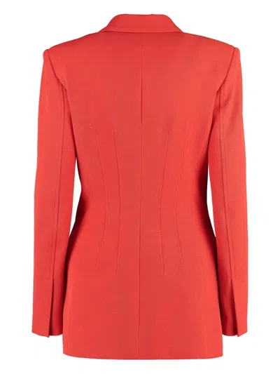 Genny Wool Blazer With Double-breasted Button Detailing