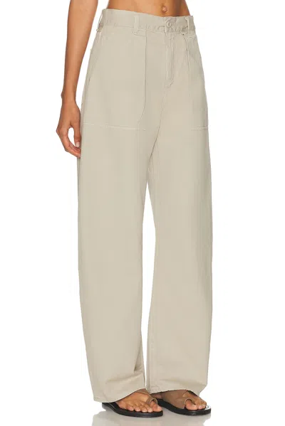 Agolde Sefton High-rise Barrel-leg Pants In Neutral