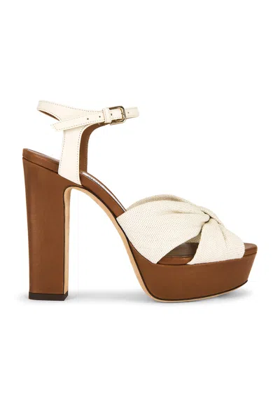 Jimmy Choo Heloise 120 Vacchetta Ankle-strap Platform Sandals