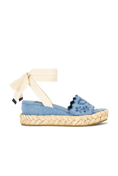 Jimmy Choo Arlee 60 Flatform Wedge Sandals In Blue