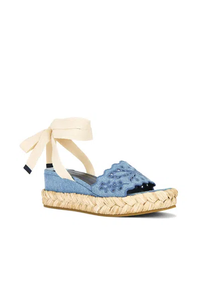 Jimmy Choo Arlee 60 Flatform Wedge Sandals In Blue