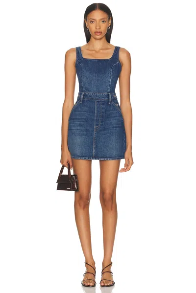 Mother The Over It Denim Mini Dress