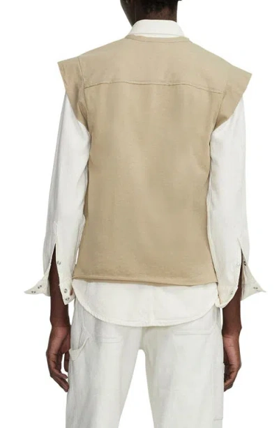 Rag & Bone Michal Linen-blend Muscle Tank