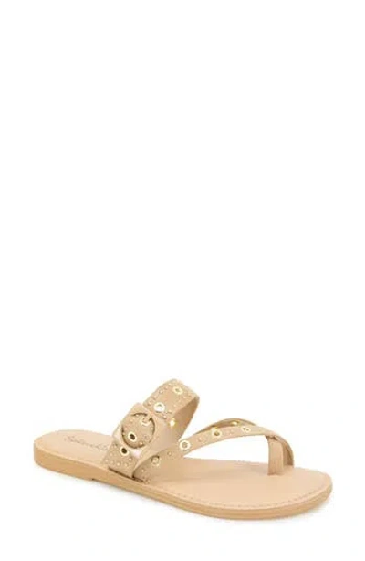 Splendid Silas Studded Toe Loop Sandal In Neutral