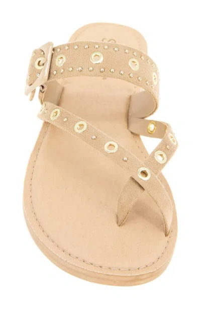Splendid Silas Studded Toe Loop Sandal In Neutral