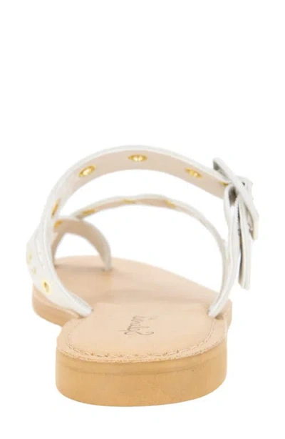 Splendid Silas Studded Toe Loop Sandal In White