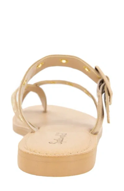 Splendid Silas Studded Toe Loop Sandal In Neutral