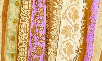 Flying Tomato All My Pride Woven Mini Dress In Brown Lavender