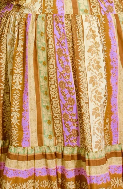 Flying Tomato All My Pride Woven Mini Dress In Brown Lavender