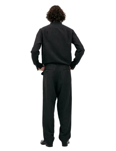 Ziggy Chen Straight Trousers With Stripes