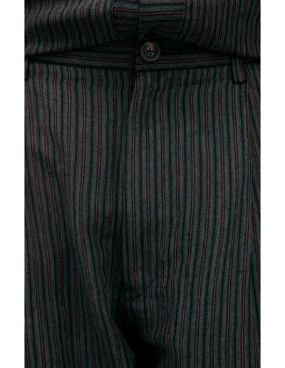 Ziggy Chen Straight Trousers With Stripes