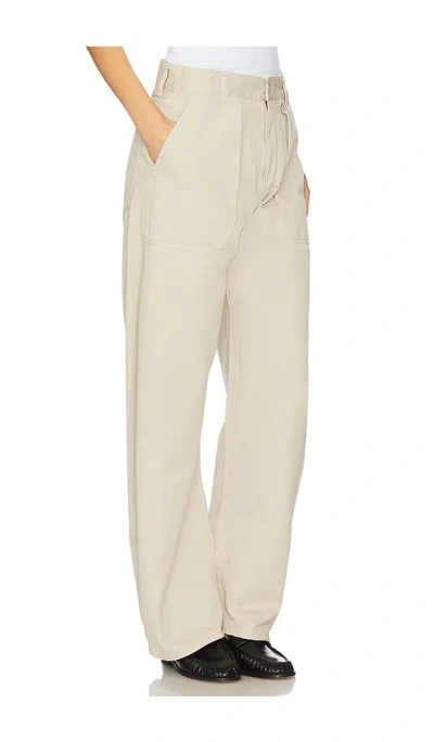 Agolde Sefton High-rise Barrel-leg Pants In Neutral