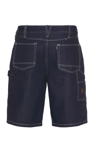 Brixton Builders Carpenter Baggy Short In Blue