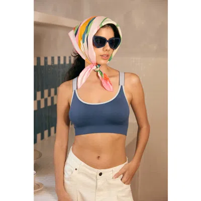 Jessie Zhao New York Double Sided Silk Scarf Of Spring Garden Harmony