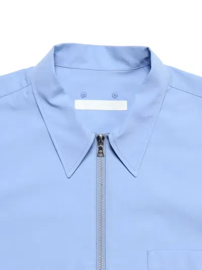 Sophnet Zip-front Overshirt In Blue