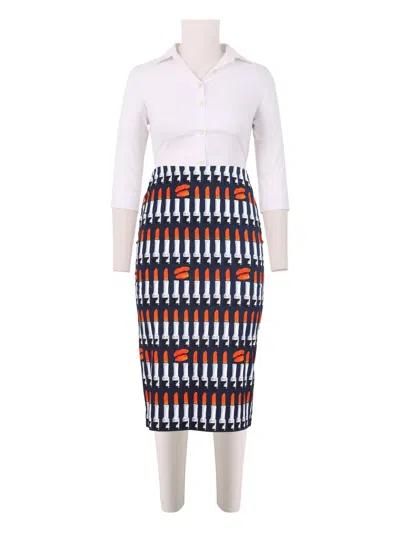 Samantha Sung Lipstick Rouge Chloe Skirt Long Skirt