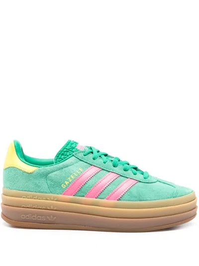 Adidas Originals Suede Upper Sneakers With Contrast Heel Tab