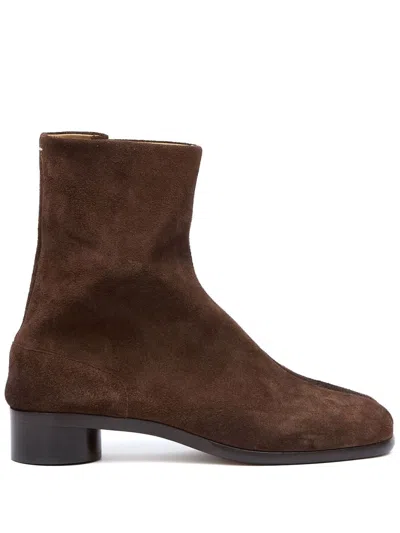 Maison Margiela Leather Tabi Ankle Boots 30