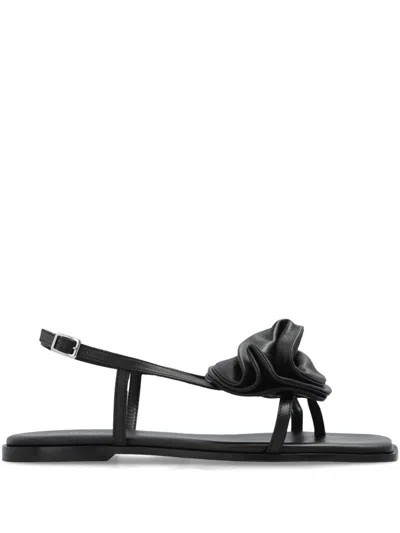 Vic Matie Black Open Sandals