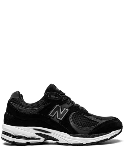 New Balance Mens Black White 2002 Logo-patch Suede And Mesh Low-top Trainers
