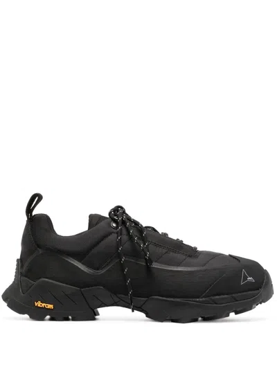 Roa Katharina Light Rubber And Leather-trimmed Ripstop Sneakers