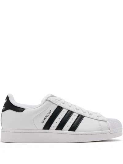 Adidas Originals Superstar Vintage Ostrich-effect Leather Sneakers