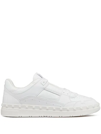 Valentino Leather Freedots Sneakers Studded Detailing