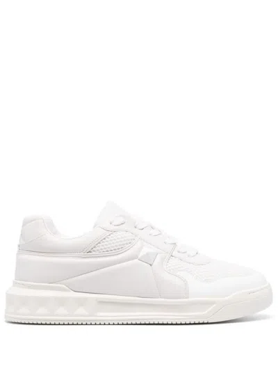 Valentino Garavani Mens White One Stud Xl Chunky-sole Leather Low-top Trainers