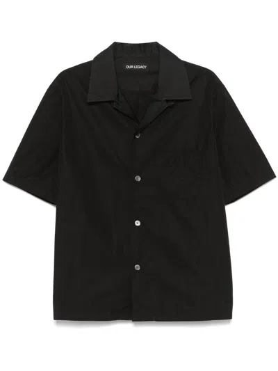 Our Legacy Black Boucle Box Shirt